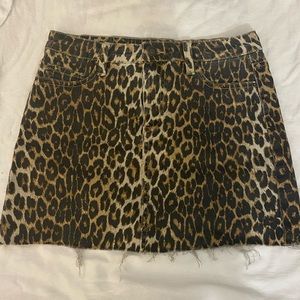 Cheetah print skirt